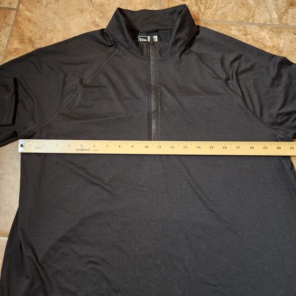 New Era Quarter-Zip Long Sleeve Shirt – Men’s Size Large | Black - Picture 3 of 8
